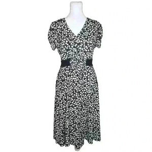 Apt.9 women's stretch geometric a-line dress size small